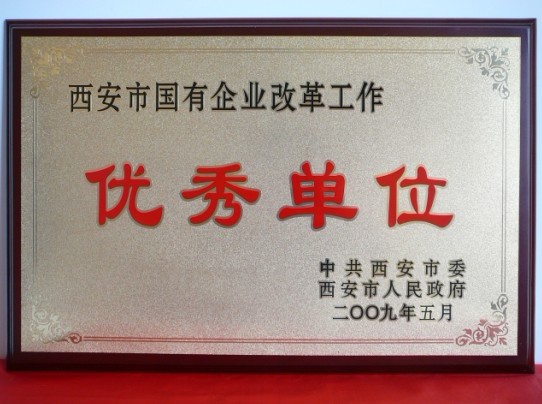 2009年5月，被西安市委、市政府评为西安市国企业刷新事情优异单元